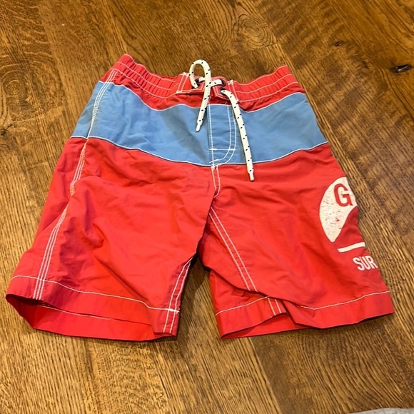 Baby Gap Boys Swim Trunks Blue and Red Size 5 Years